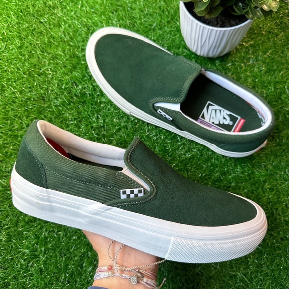 Vans Skate Slip On Wrapped Green - Picture 1 of 7